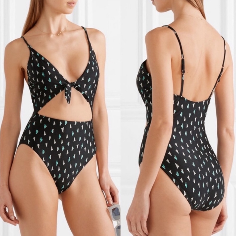 ViX by Paula Hermanny Dolce Bandana Cutout Printed Swimsuit